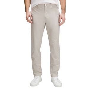 Lululemon ABC Classic-Fit Trouser Tan Warpstreme Sz 38